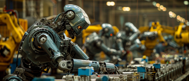 A robot building a robot